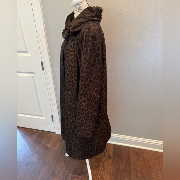 Animal Print All Weather Trench Coat Size XL - Picture 7 of 11